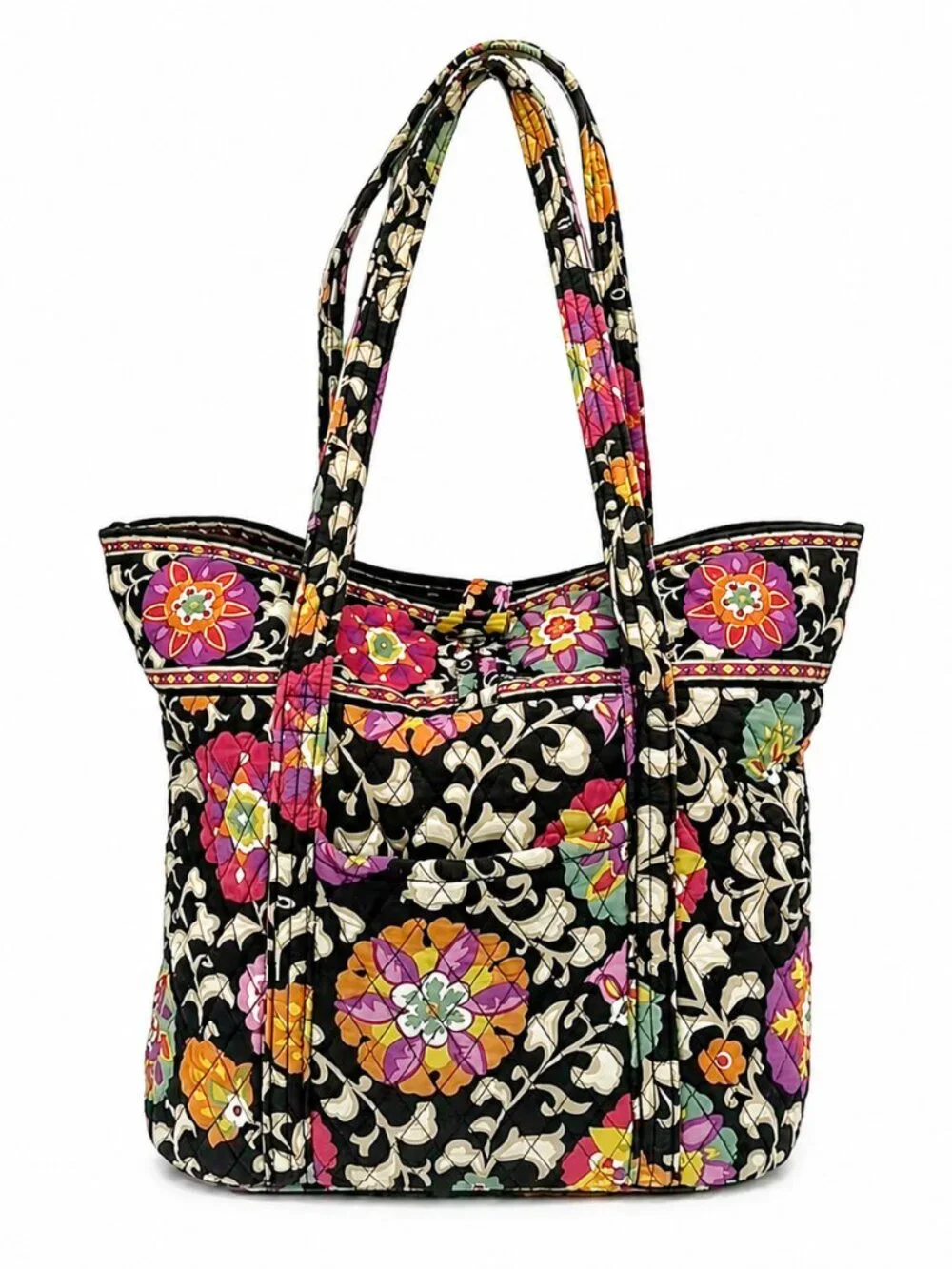 Vera Bradley Suzani Laura Floral Cinch Bag Retired Shoulder Tote Purse Bag 17x14